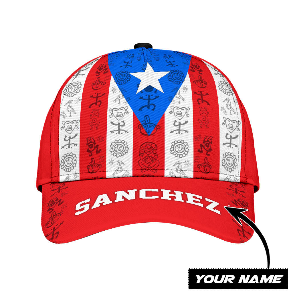 Customize Name Loving Puerto Rico Classic Cap