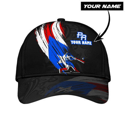 Customize Name Baseball Puerto Rico Classic Cap