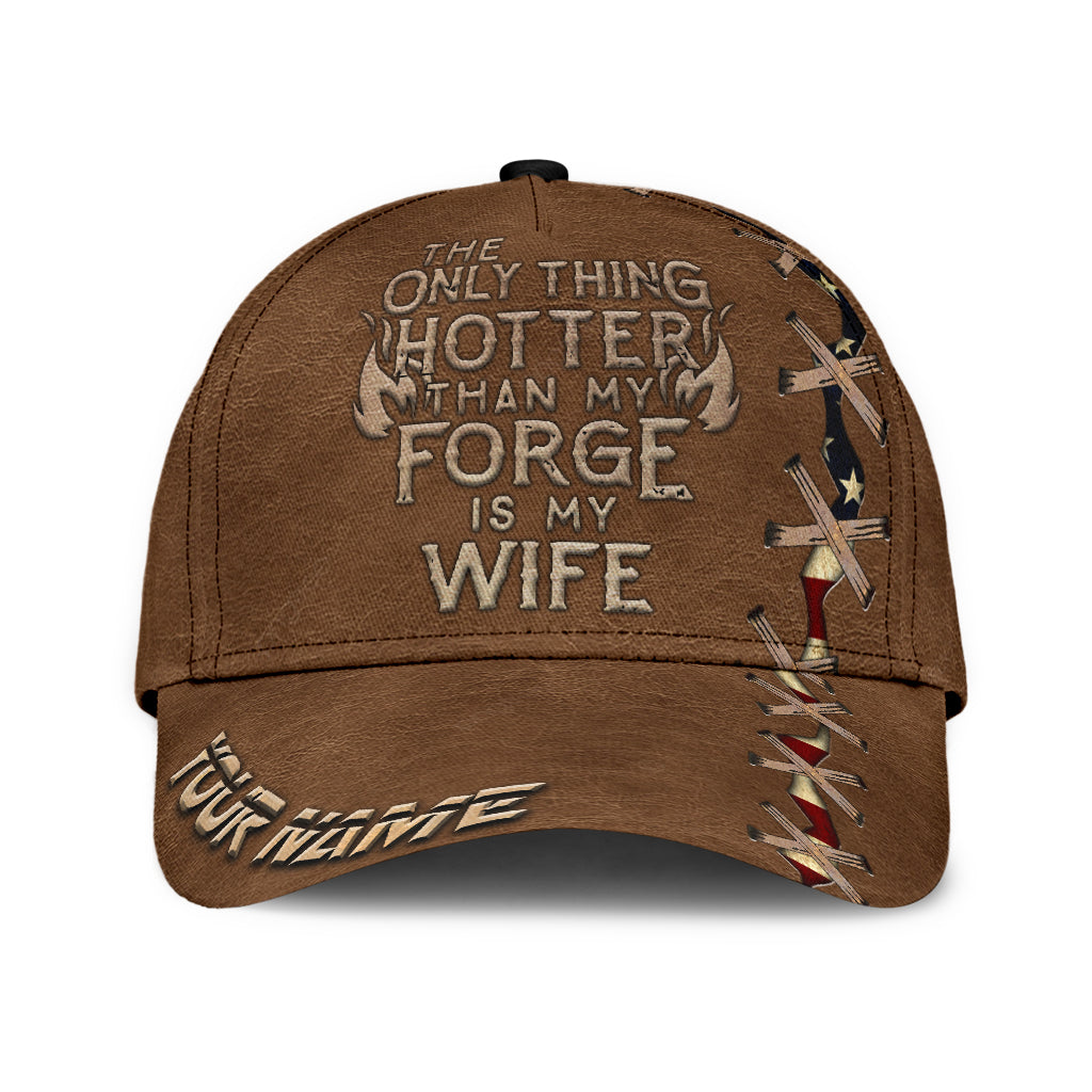 Personalized Name Blacksmith Classic Cap Hotter Than My Forge
