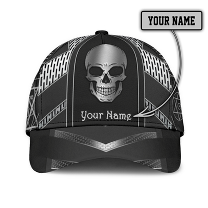 Customize Name Skull Classic Cap MH06032101