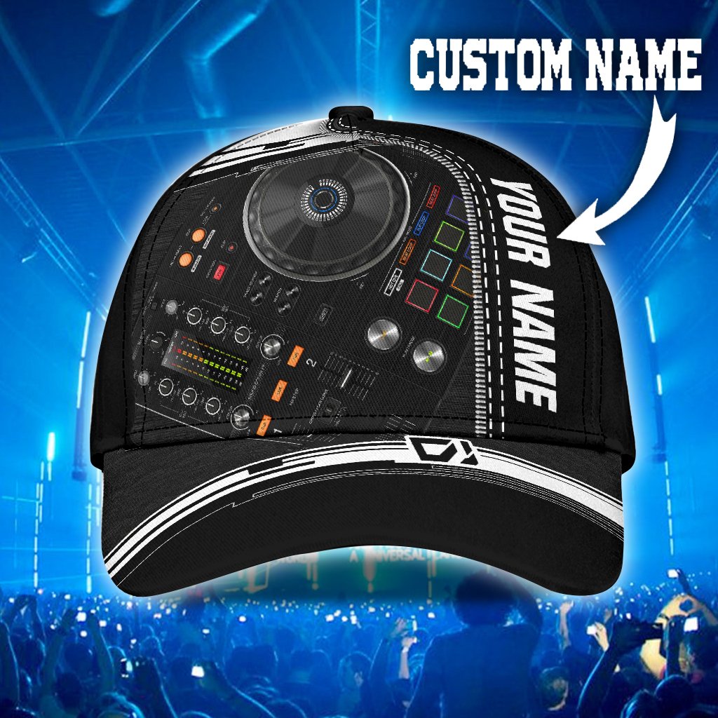 Personalized DJ Player Music 3D Printed Cap HHT08072104