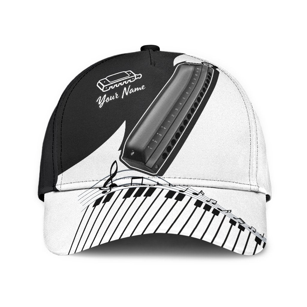 Personalized Harmonica Music 3D Printed Cap HHT08072106
