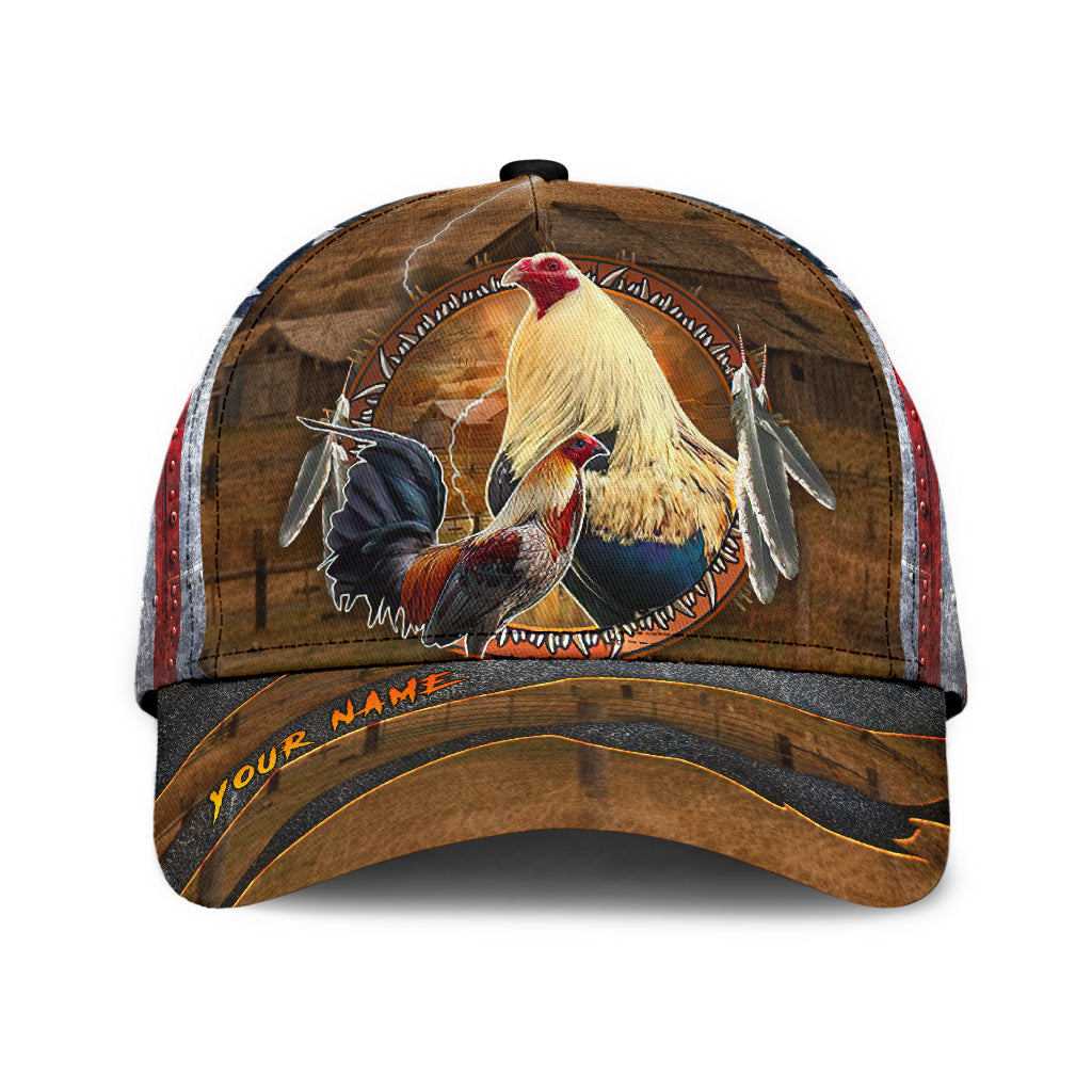 Personalized American Rooster 3D Printed Cap