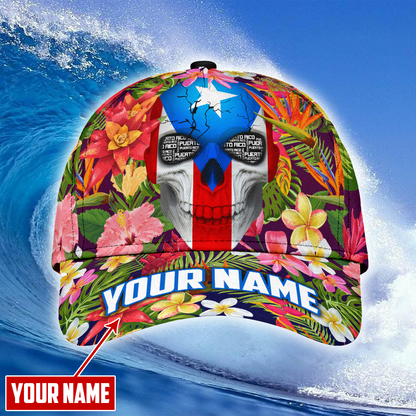 Customize Name Puerto Rico Classic Cap