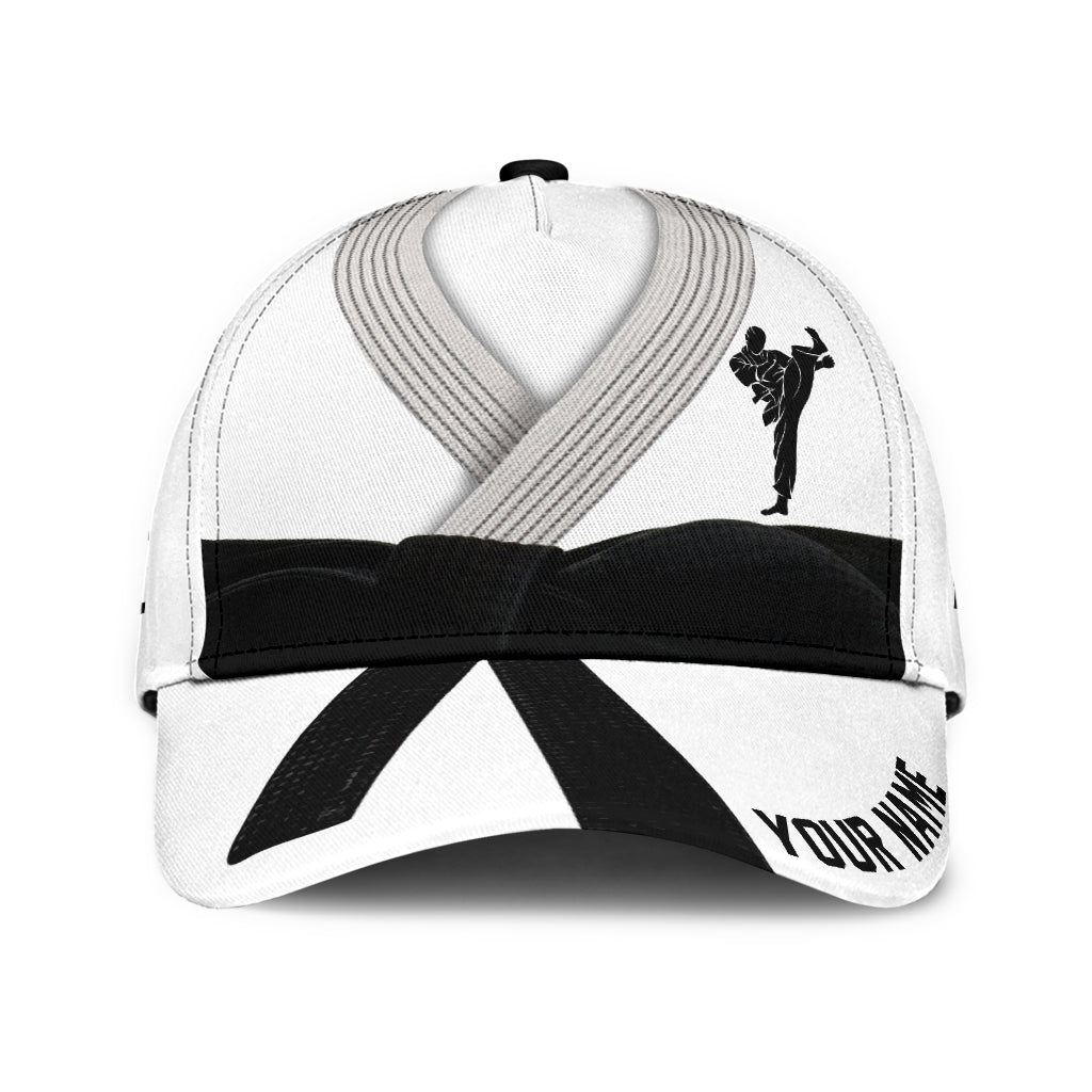Customize Name Karate Classic Cap For Men And Women