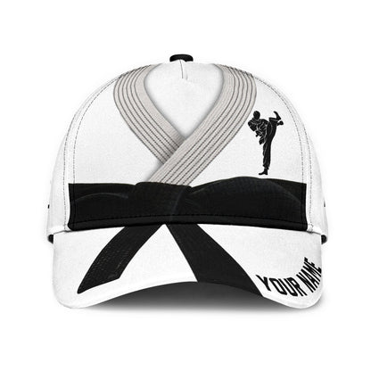 Customize Name Karate Classic Cap For Men And Women