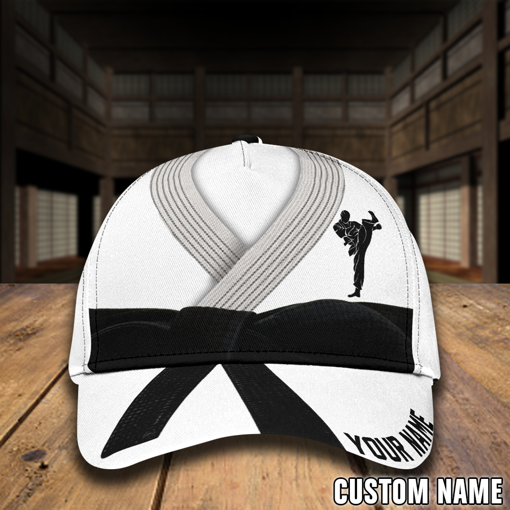 Customize Name Karate Classic Cap For Men And Women