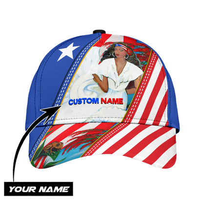 Customize Name Puerto Rico Classic Cap