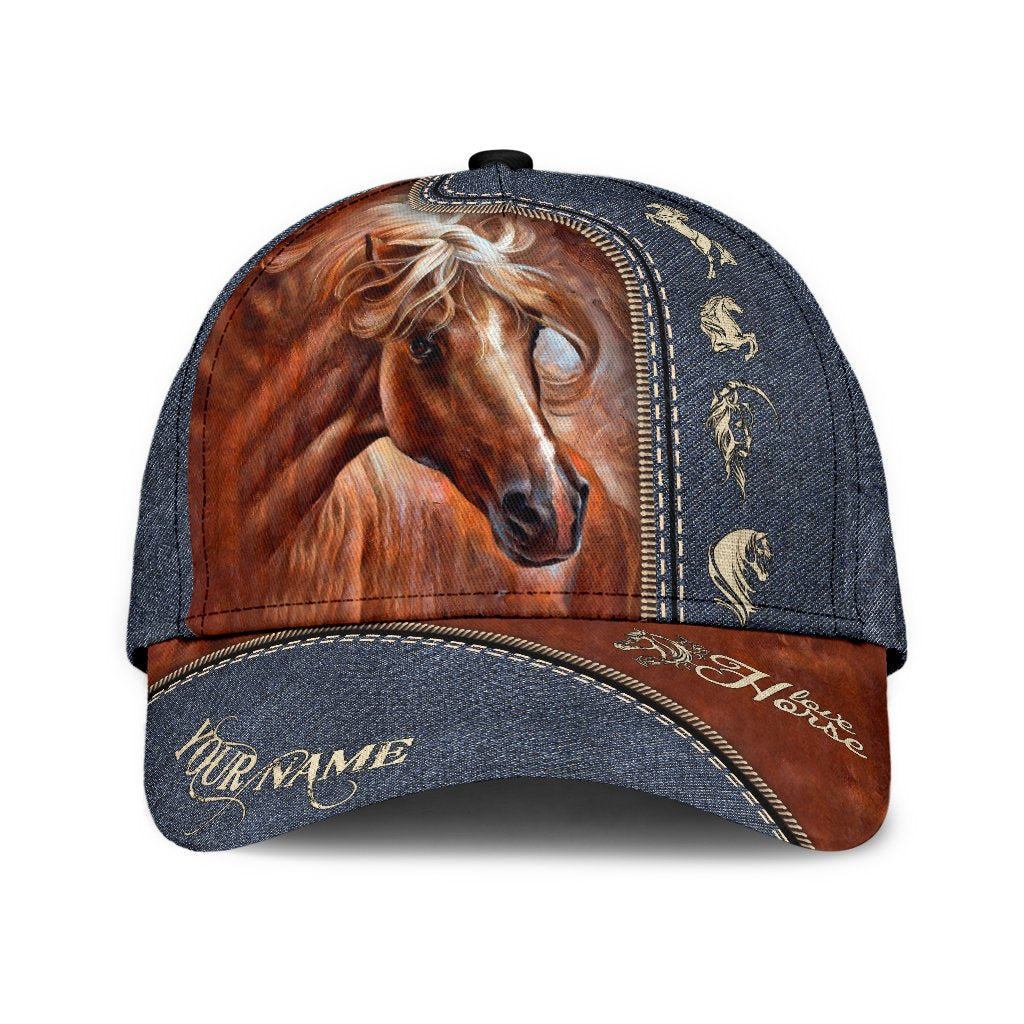 Personalized Name Horse Classic Cap
