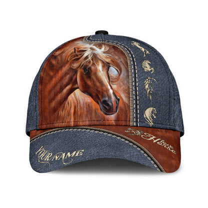 Personalized Name Horse Classic Cap