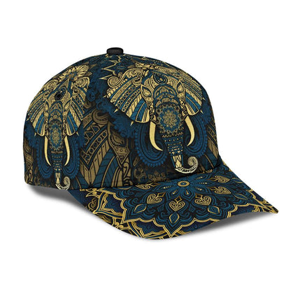 Elephant Royal Mandala Premium 3D All Over Printed Cap
