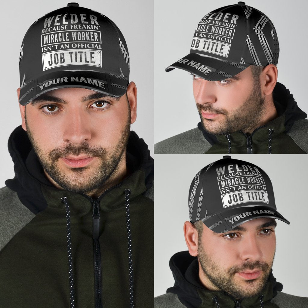 Tmarctee Welder Customized Name 3D All Over Printed Classic Cap PD25112103