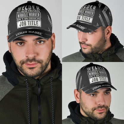 Tmarctee Welder Customized Name 3D All Over Printed Classic Cap PD25112103