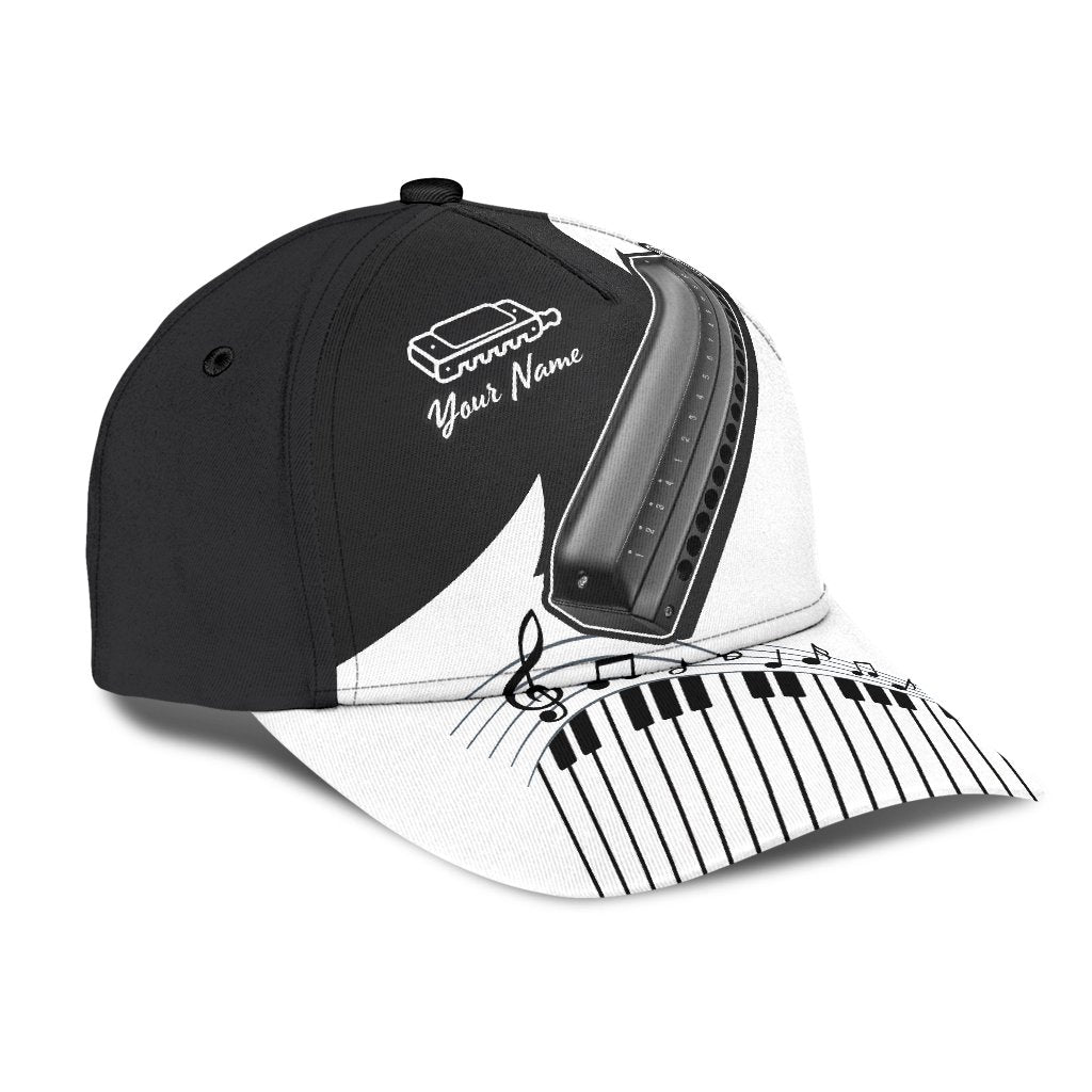 Personalized Harmonica Music 3D Printed Cap HHT08072106