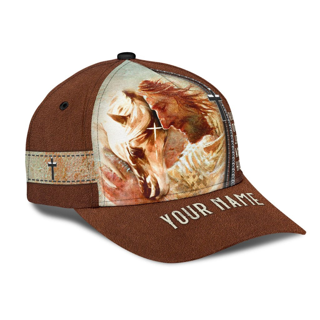 Personalized Name Rodeo Classic Cap Runs On Jesus And Horses Ver 2
