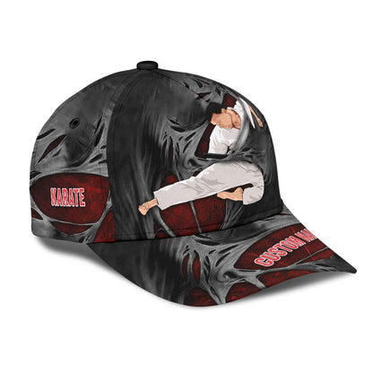 Customize Name Karate Classic Cap For Men And Women