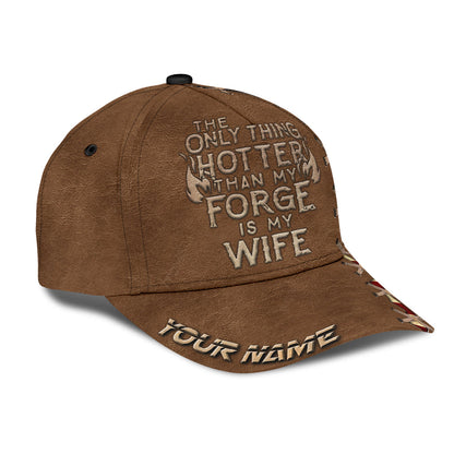 Personalized Name Blacksmith Classic Cap Hotter Than My Forge