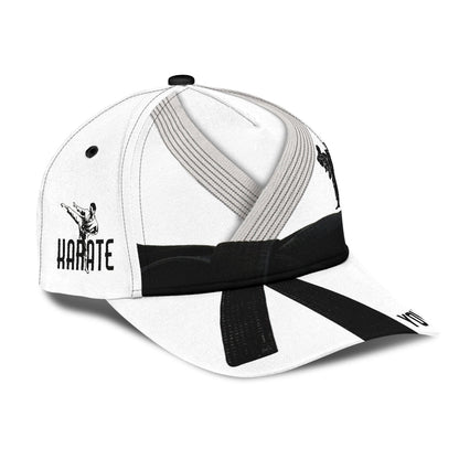 Customize Name Karate Classic Cap For Men And Women