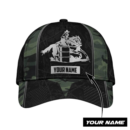 Personalized Name Rodeo Classic Cap Green Camo
