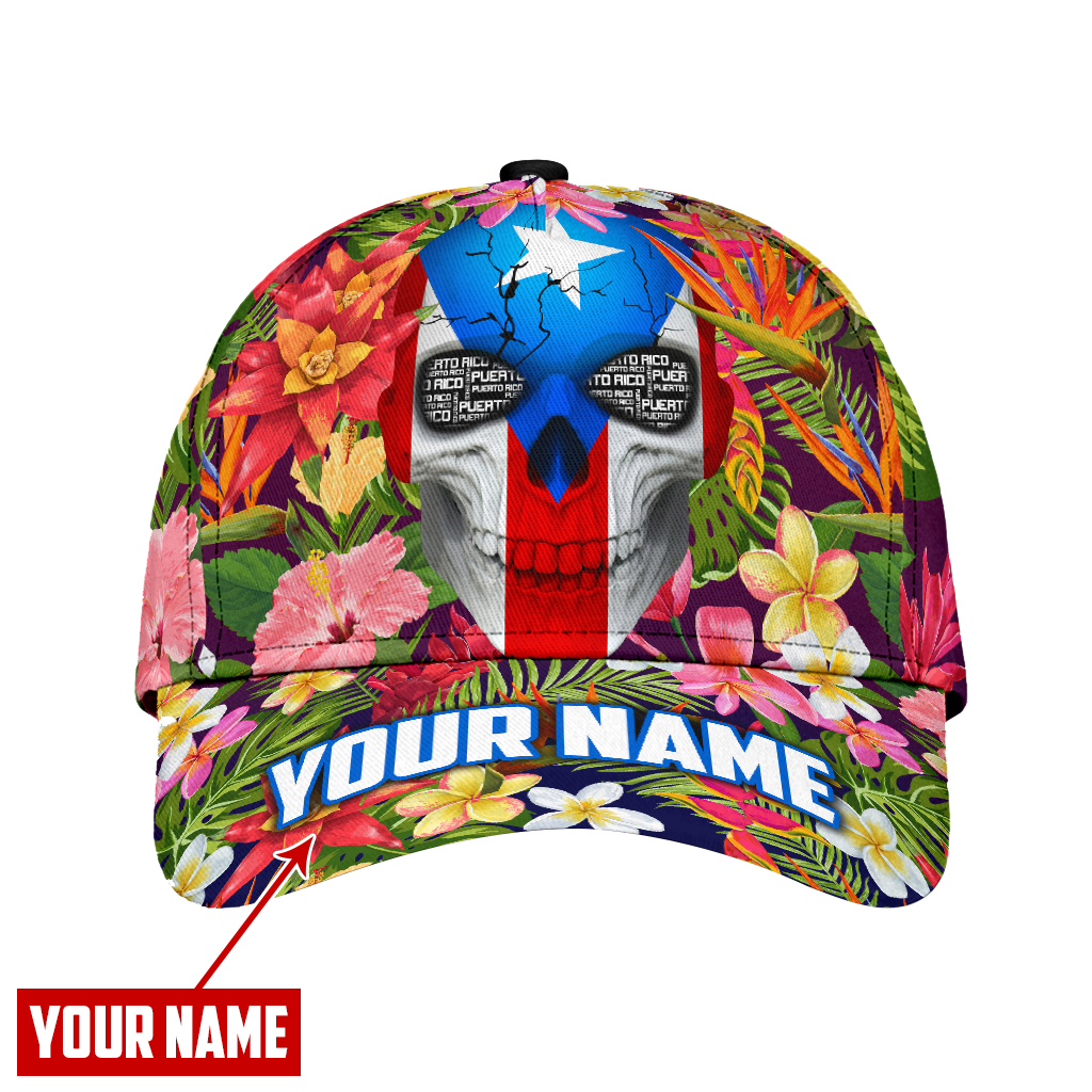 Customize Name Puerto Rico Classic Cap