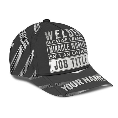 Tmarctee Welder Customized Name 3D All Over Printed Classic Cap PD25112103
