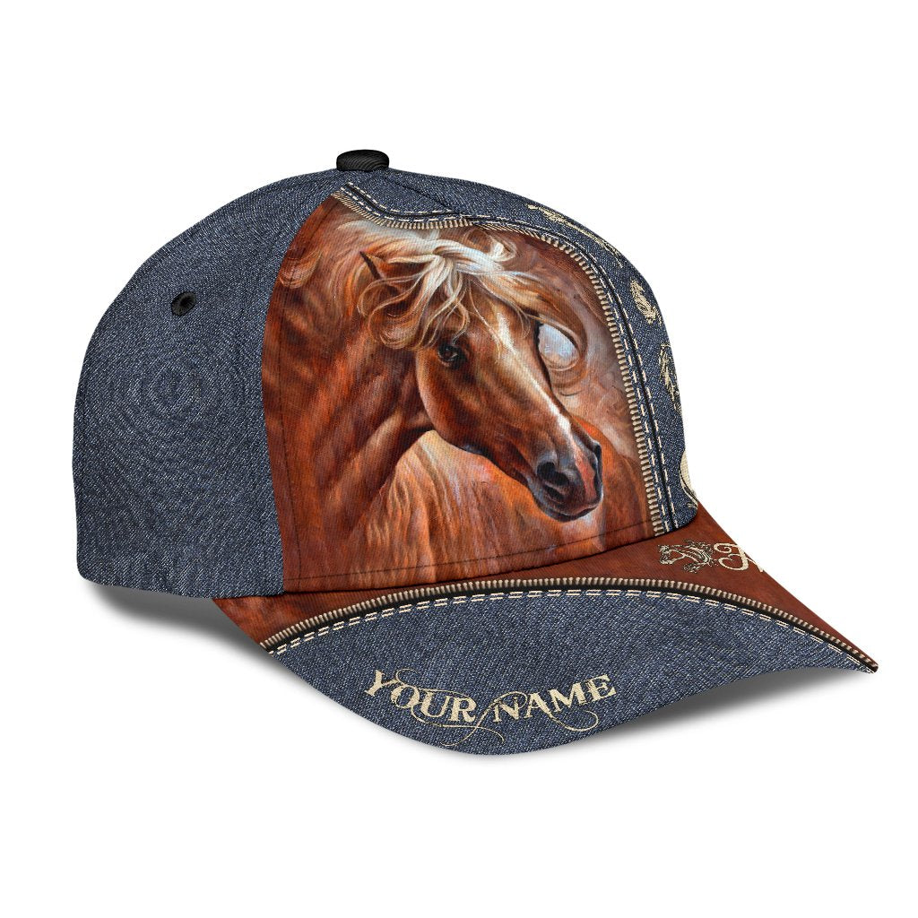 Personalized Name Horse Classic Cap
