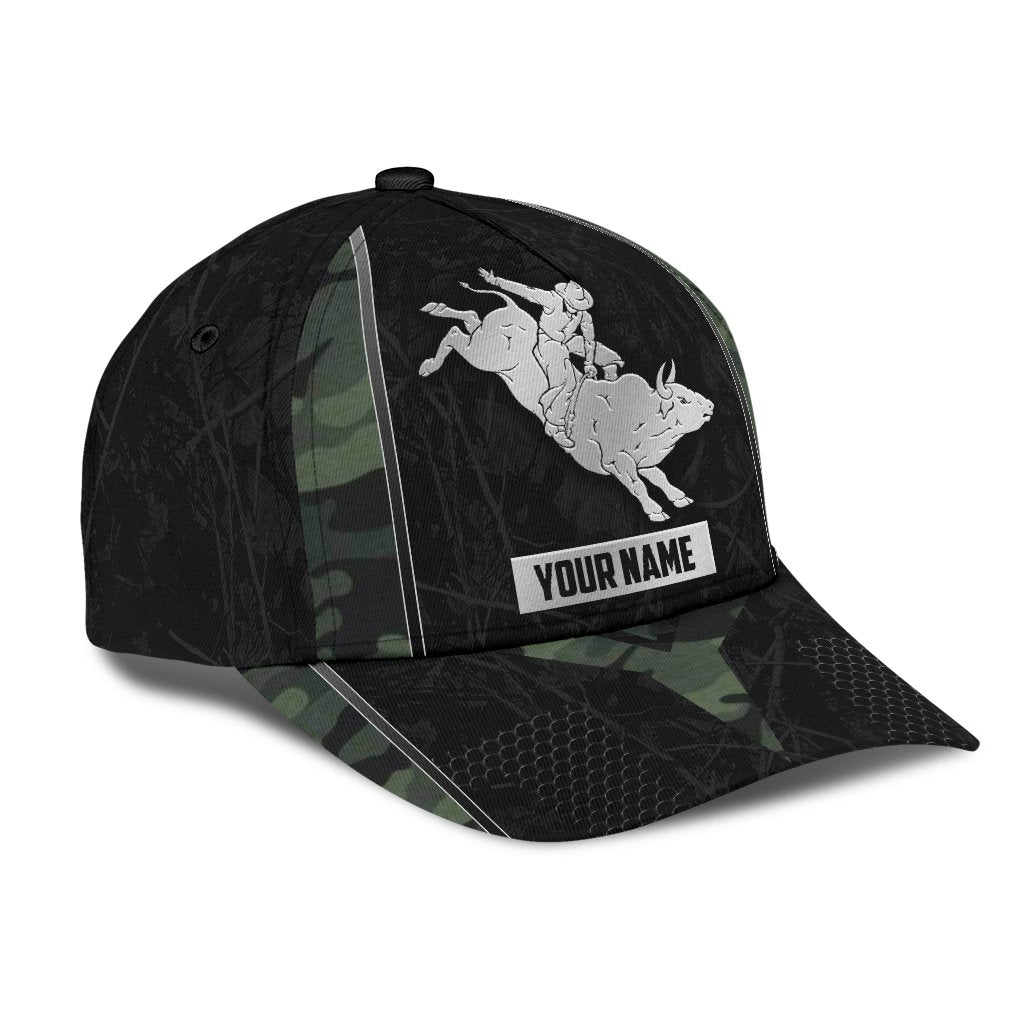 Personalized Name Rodeo Classic Cap Green Camo