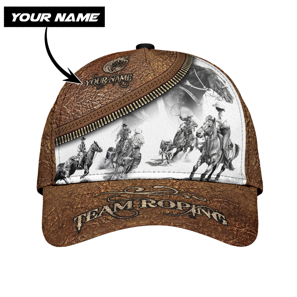 Personalized Name Bull Riding Classic Cap Team Roping