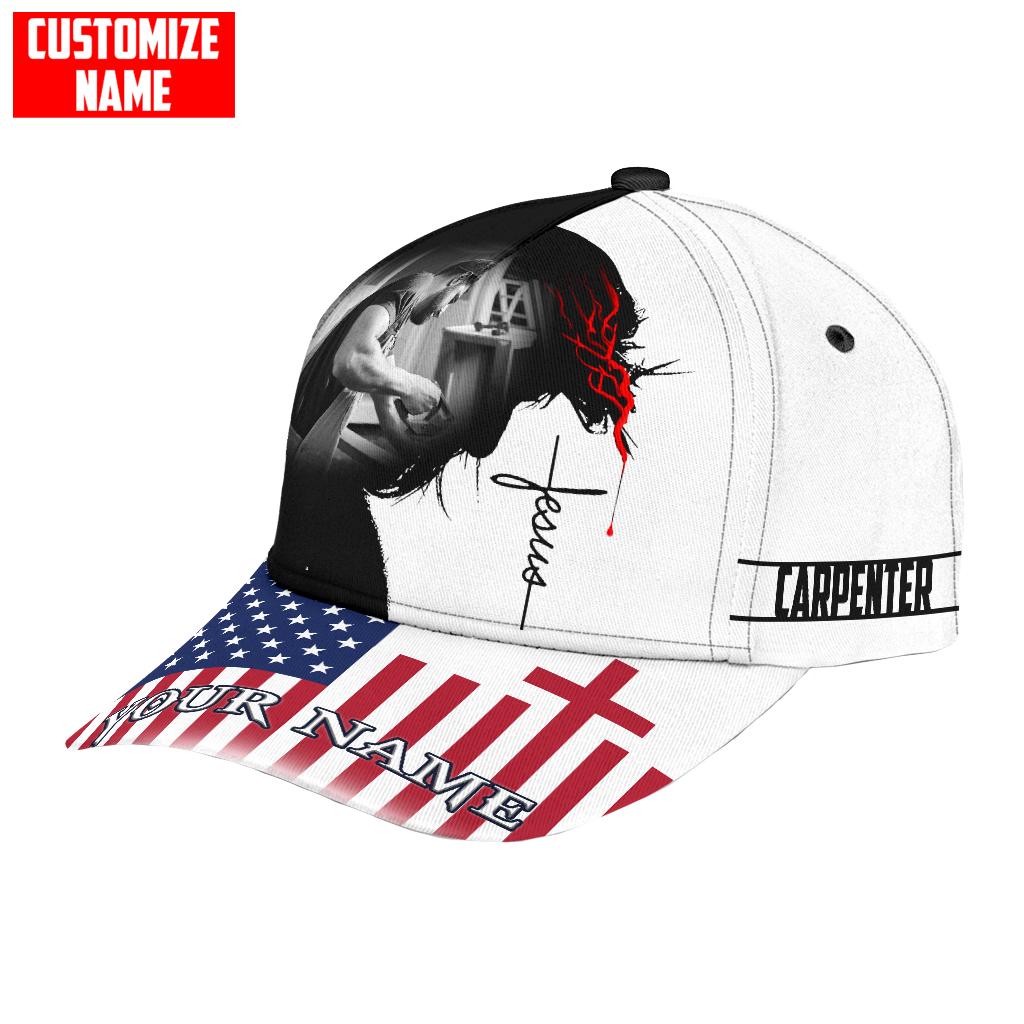 Personalized Name Carpenter Classic Cap Jesus