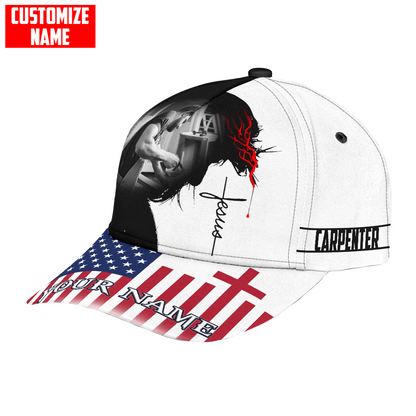 Personalized Name Carpenter Classic Cap Jesus