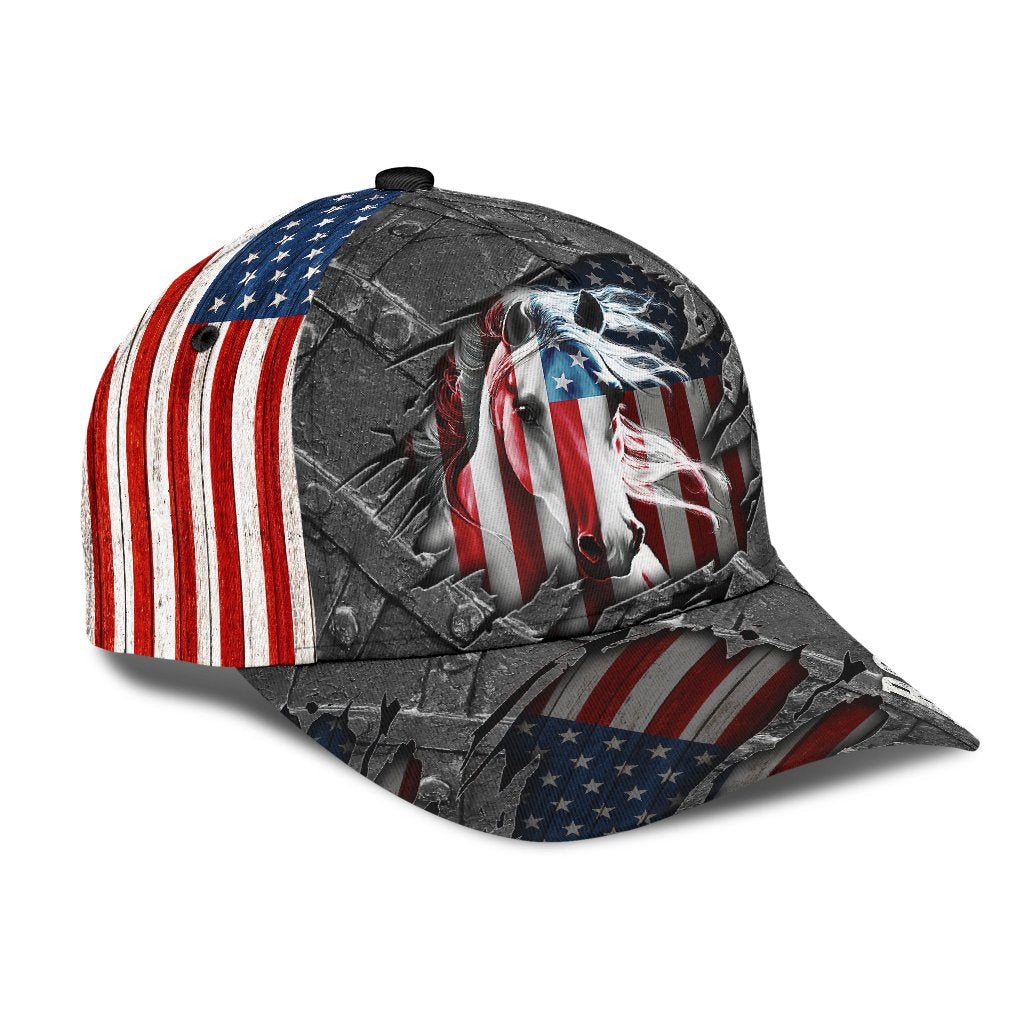 Personalized Name Rodeo Classic Cap American Horse Rider Ver 3