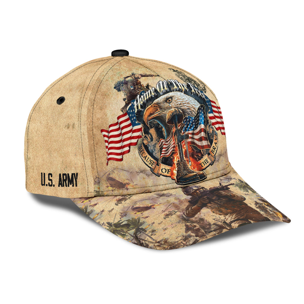Eagle US Army Veteran Home of The Free Because of The Brave Classic Cap