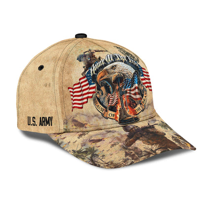 Eagle US Army Veteran Home of The Free Because of The Brave Classic Cap