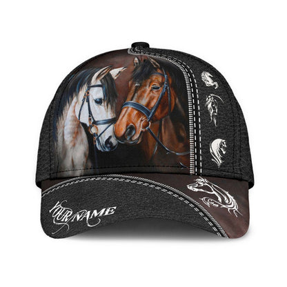 Personalized Name Rodeo Classic Cap Horse Riding Art Ver 3