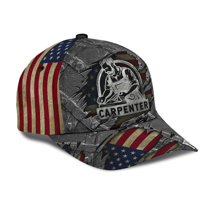 Personalized Name American Carpenter Classic Cap