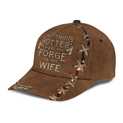 Personalized Name Blacksmith Classic Cap Hotter Than My Forge