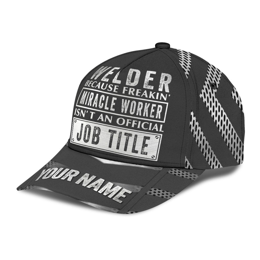 Tmarctee Welder Customized Name 3D All Over Printed Classic Cap PD25112103