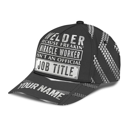 Tmarctee Welder Customized Name 3D All Over Printed Classic Cap PD25112103
