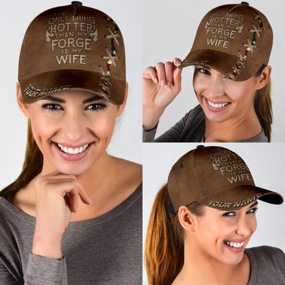 Personalized Name Blacksmith Classic Cap Hotter Than My Forge