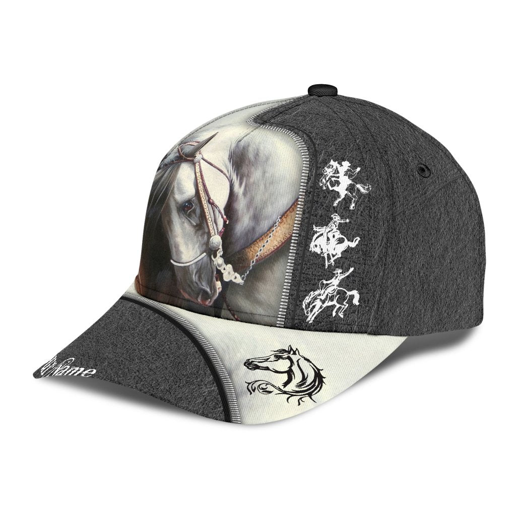 Personalized Name Rodeo Classic Cap Horse Riding Art Ver 2