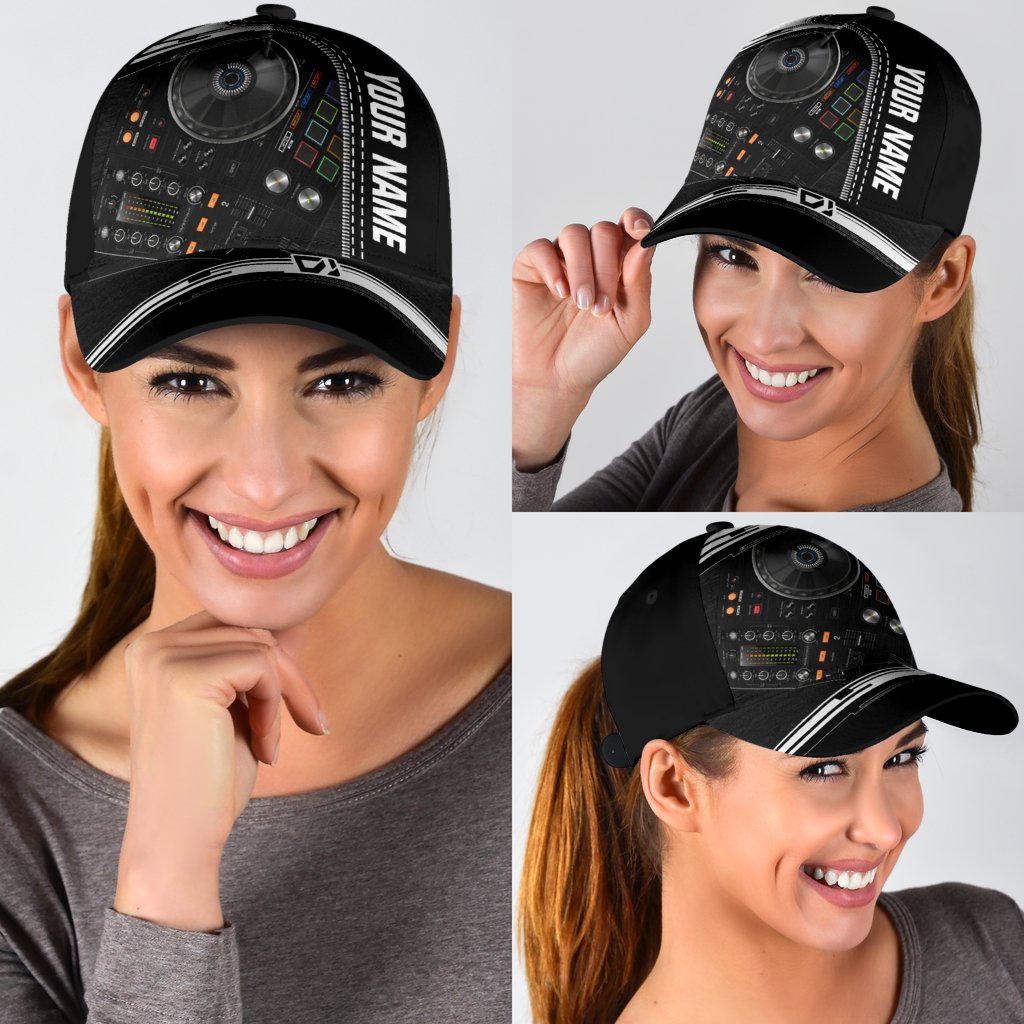 Personalized DJ Player Music 3D Printed Cap HHT08072104