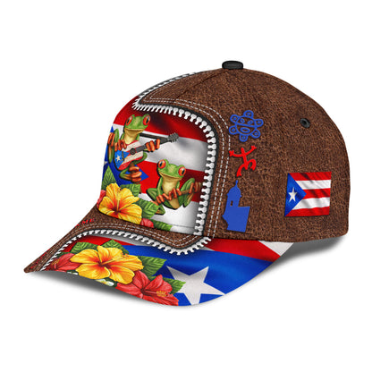 Customize Name Coquí Puerto Rico Classic Cap