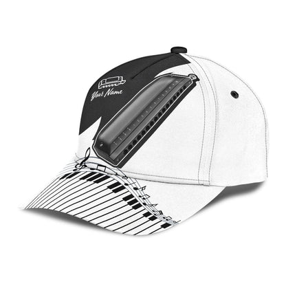 Personalized Harmonica Music 3D Printed Cap HHT08072106