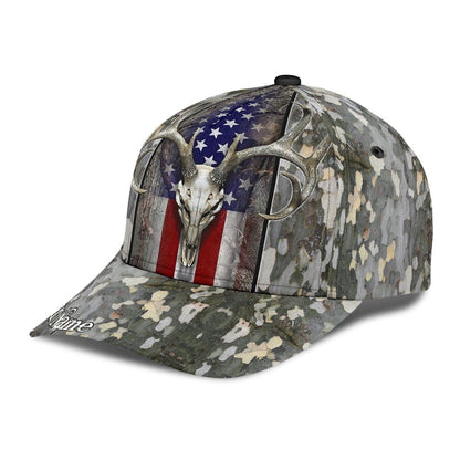 Personalized Name Hunting Classic Cap Skull