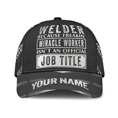 Tmarctee Welder Customized Name 3D All Over Printed Classic Cap PD25112103