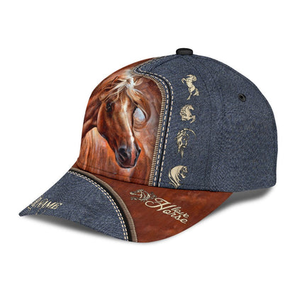 Personalized Name Horse Classic Cap