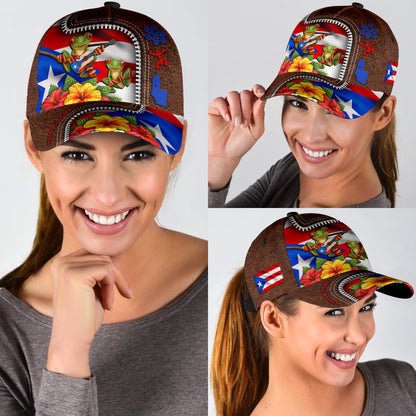 Customize Name Coquí Puerto Rico Classic Cap