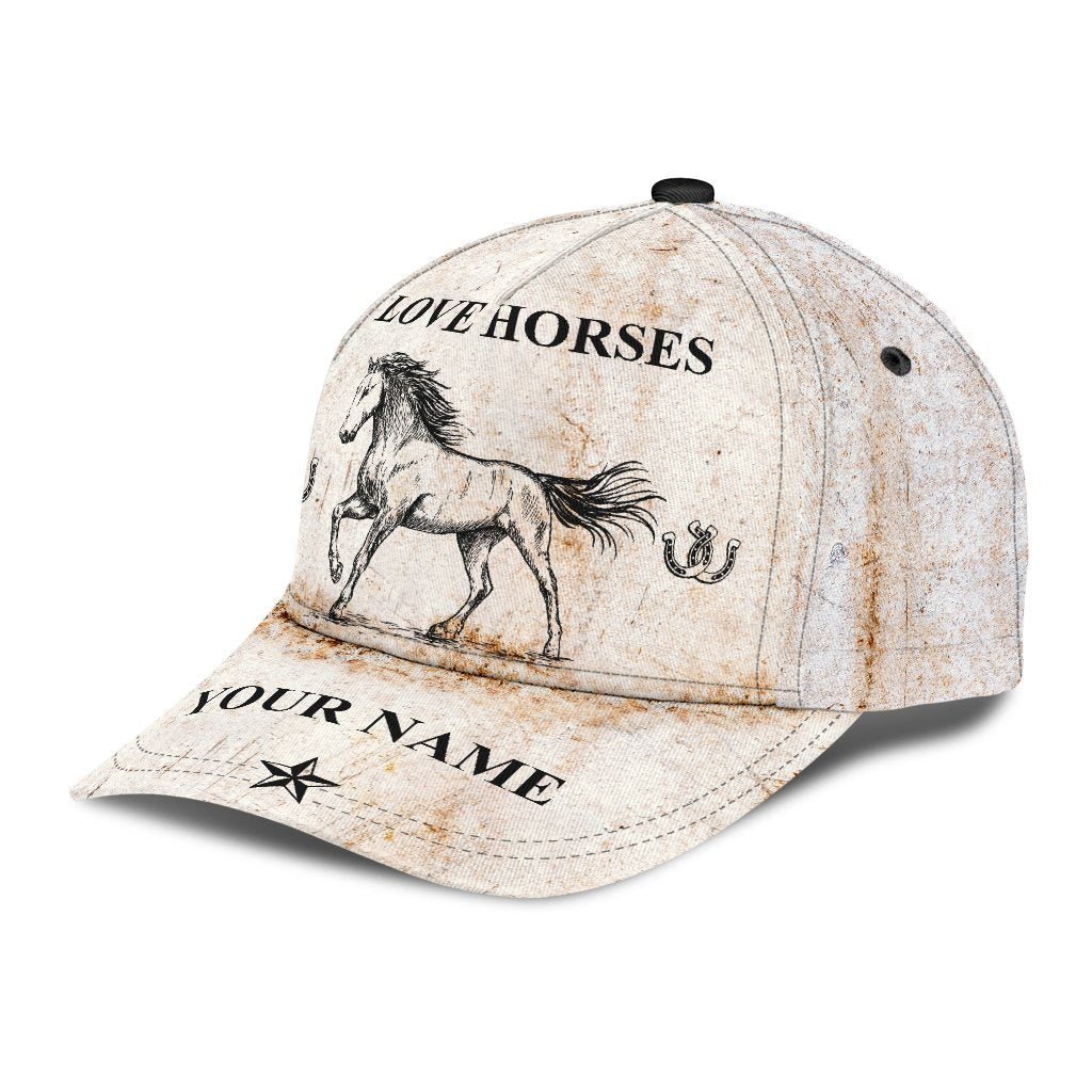 Personalized Name Horse Classic Cap