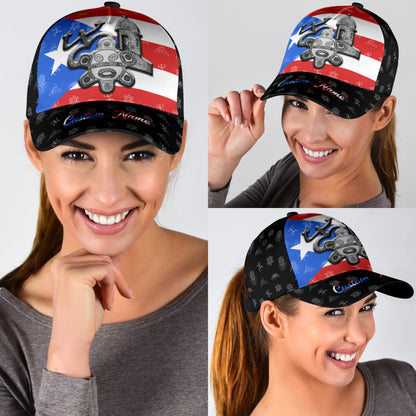 Customize Name Puerto Rico Classic Cap