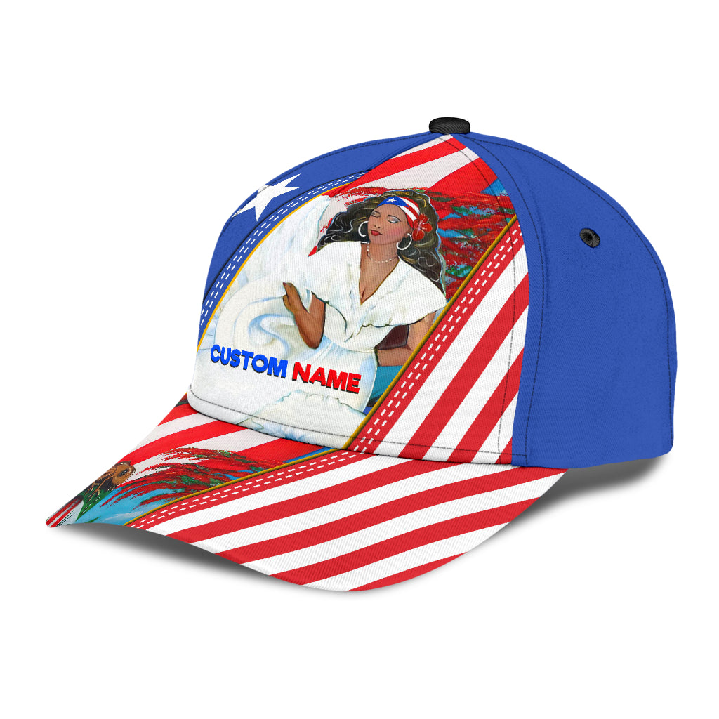 Customize Name Puerto Rico Classic Cap